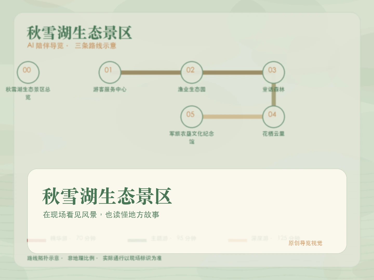 秋雪湖生态景区景区导览封面